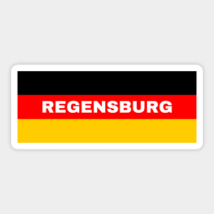 Regensburg City in German Flag Sticker